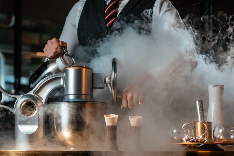 Heston - Liquid Nitrogen Ice Cream Trolly-2